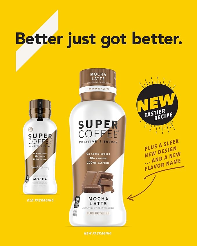 Kitu Super Coffee Sugar-Free Formula 10g Protein Keto Approved Lactose Free Soy Free Gluten Free (Pack of 6) (Sugar Free Mocha)