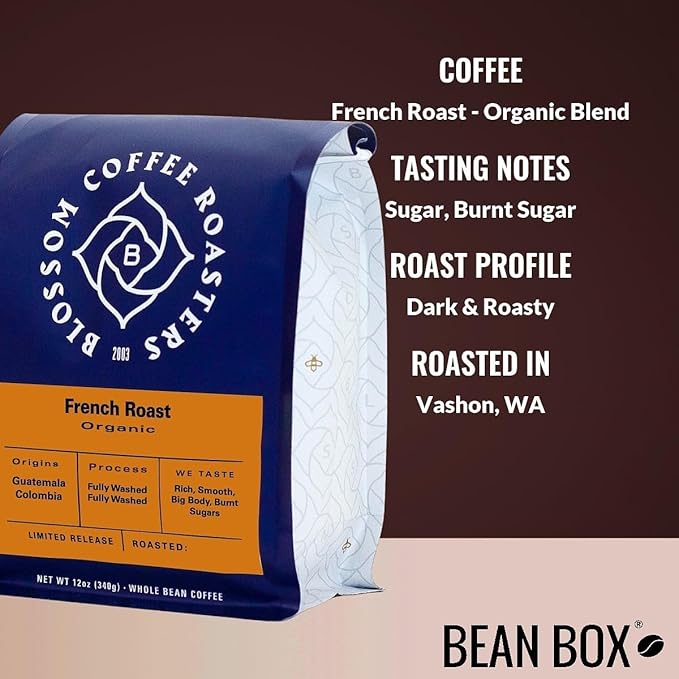 Bean Box Coffee Sampler - Roasted by Blossom 4-Pack Freshly Ground Coffee Gourmet Coffee