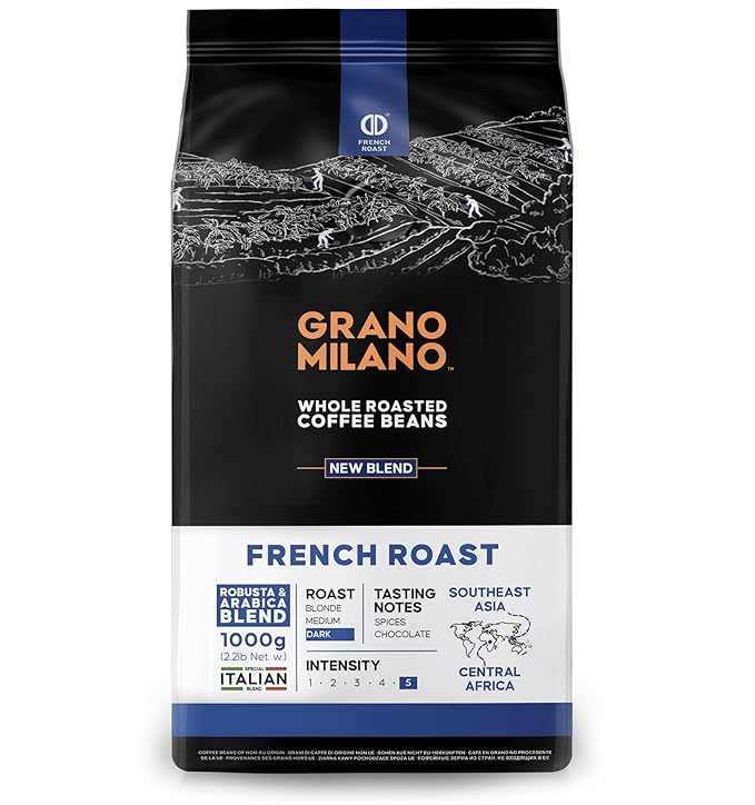 Grano Milano Variety Pack Coffee Capsules - 100 Aluminum Coffee Pods Compatible With Nespresso Original Line Medium And Dark Roast Made In Italy