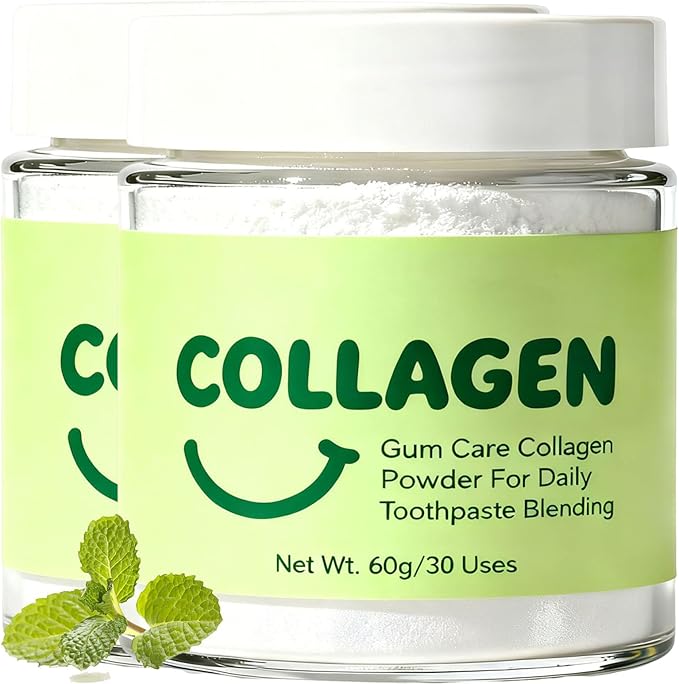 Collagen Powder for Gums Collagens Tooth Powder Smile Strengthening Collagen Powder for Gums and Teeth Hydroxyapatite Toothpaste Care Powders Protect Gum (2)