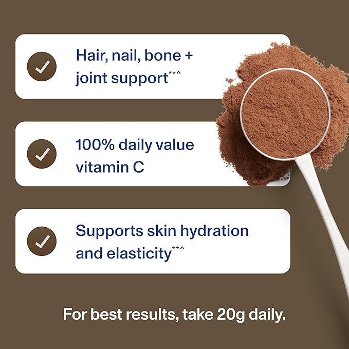 Vital Proteins Collagen Peptides Advanced Hydrolyzed Peptides with Hyaluronic Acid and Vitamin C - Chocolate Flavor Powder 24.7oz (Pack of 2)