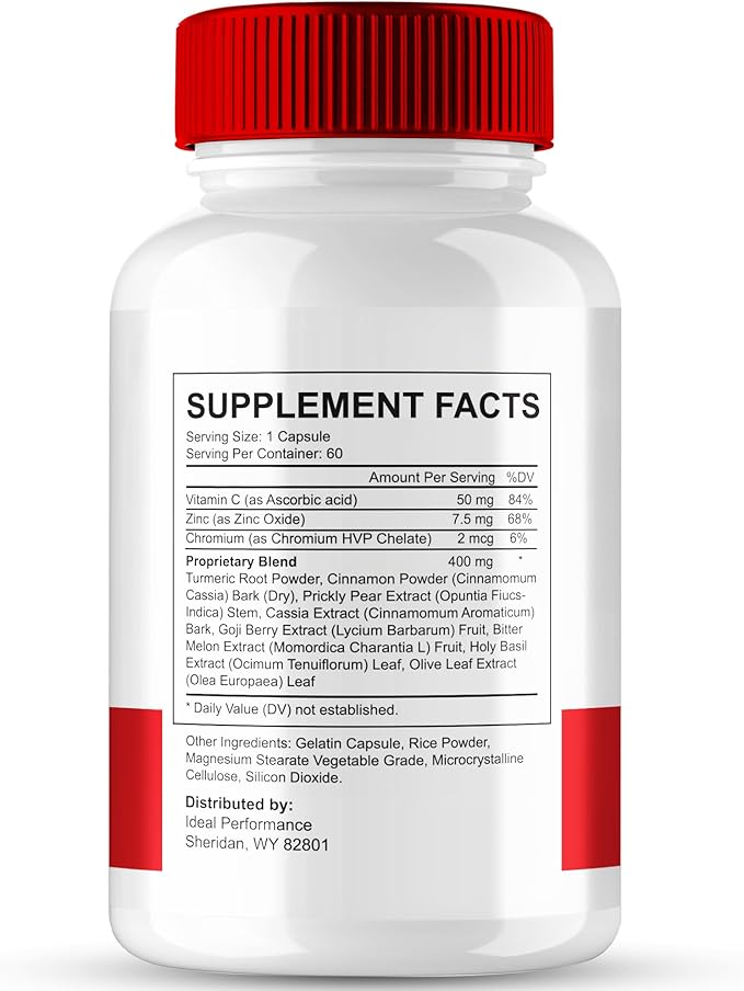 GlycoScience Blood Optimizer Capsules Glyco Science Advanced Blood Formula Supplement Pills - Maximum Strength All Natural Healthy Circulation &amp Stable Levels GlycoScience Reviews (60 Capsules)