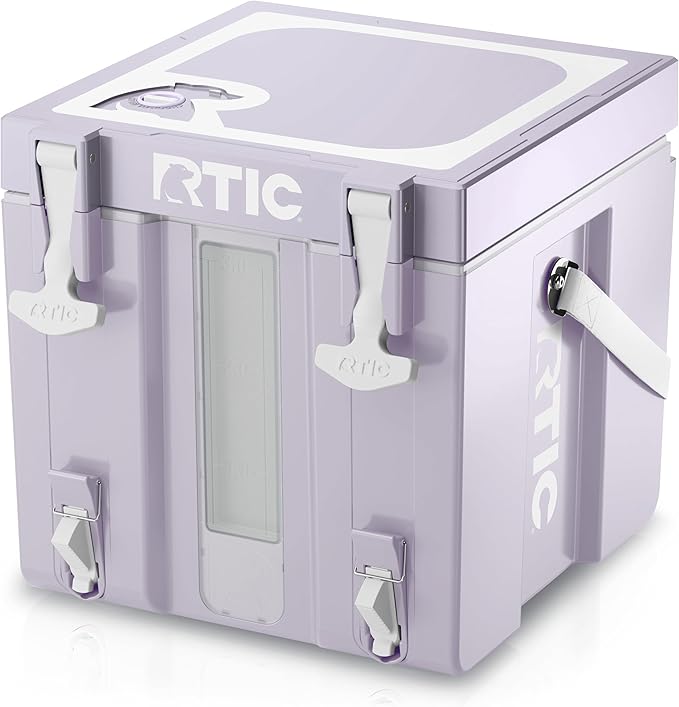 RTIC Halftime Water Cooler Portable Carrier Container Drink Beverage Dispenser Stackable with 2 Taps Bottleless BPA-Free for Sports Camping BBQ Parties Picnic &amp More Dusty Lilac