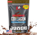 PhysiVantage Supercharged Collagen Peptides Powder - Hydrolyzed Collagen for Joint Tendon Ligament &amp Skin Health Support - Chocolate Keto Paleo 16oz | Enhanced with Vitamin C BCAAs Grass-F