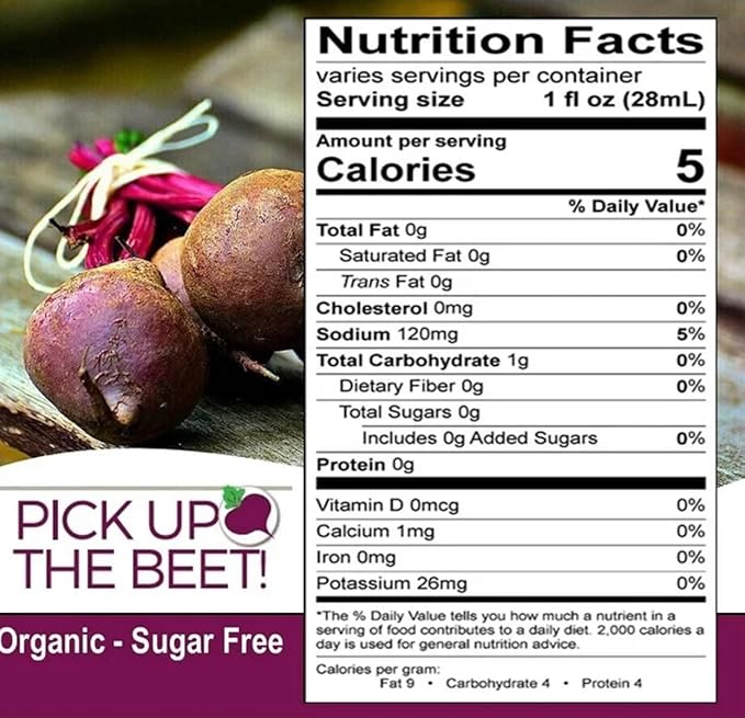 Garden Goddess Organic Raw Probiotic Beet Juice Kvass 2 oz Bottles 24 Pack Sugar-Free Gut Health Drink