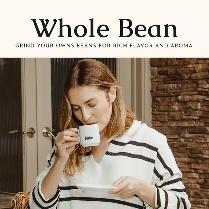 Segafredo Zanetti Whole Bean Coffee – Made With Arabica Coffee – Medium Roast Balanced with Smooth Acidity – Colombian &amp Brazilian Blend – Vivacious Medium Body – Vivace 10oz Bag Pack of 6