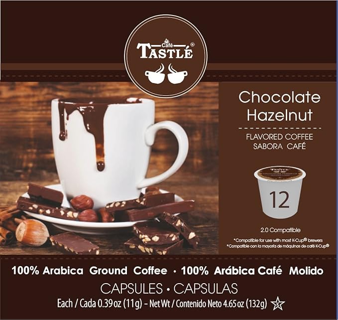 Cafe Tastlé Chocolate Hazelnut Single Serve Coffee 24 Count