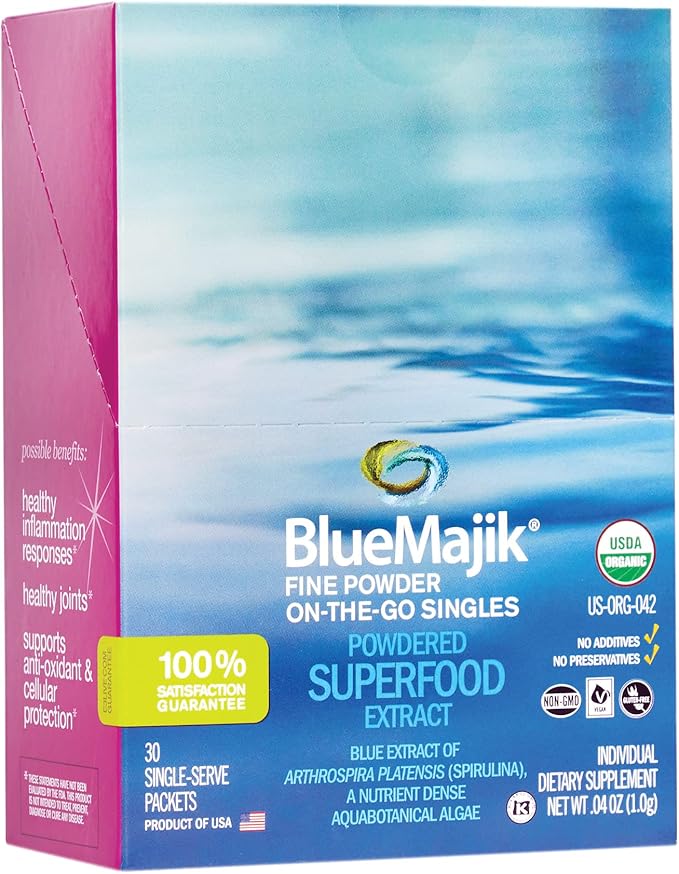 E3LIVE Blue Majik On-The-Go-Singles 30 Count 1 Gram