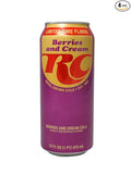RC Cola Berries and Cream 4 pack of 16oz cans Royal Crown
