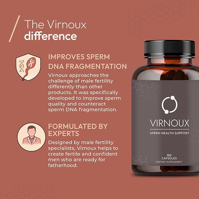 Male Fertility Prenatal Vitamins for Men | Doctor Formulated Supplement to Boost Sperm Count Motility &amp Volume | Sperm Health Support for Conception | USA Made Gluten-Free | 30-Day Supply