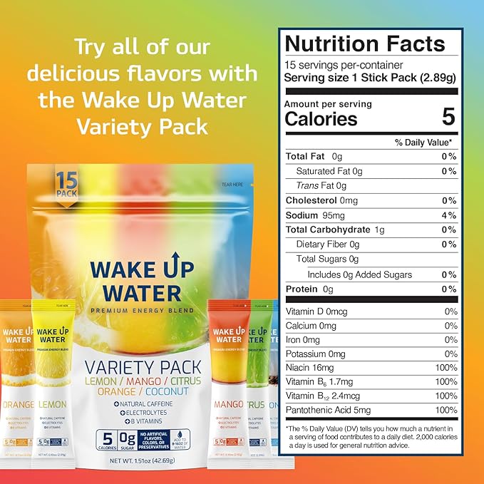Variety + Orange (15+15 Pack) - Energy + Hydration Packets