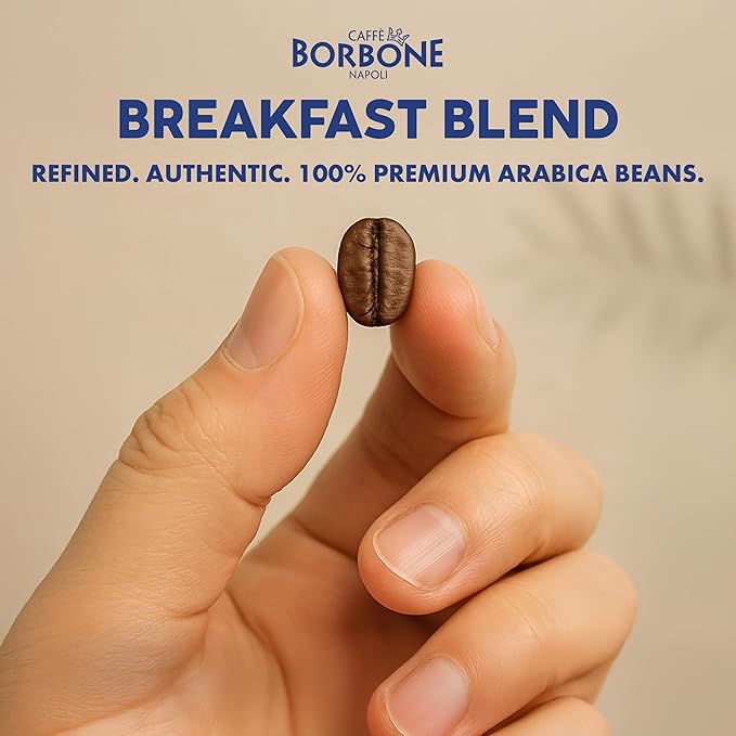 Caffè Borbone Breakfast Blend Coffee (60 Count) – Medium Light Roast 100% Arabica Roasted in Naples with Notes of Chestnut and Caramel – Single Serve Coffee Pods Compatible with K-Cup Brewers