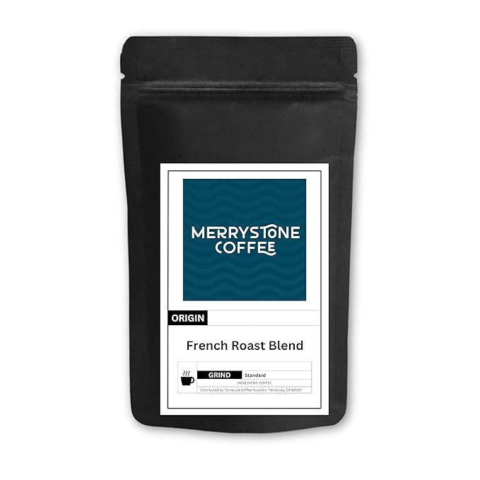 Merrystone French Roast Coffee Darkest Roast Roasted to Order 2 Lb Espresso Grind