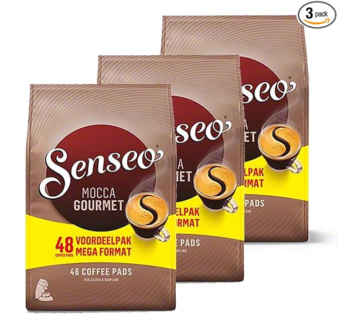 Senseo Mocca Gourmet Coffee Pods 144-count Pods 48 Count (Pack of 3)