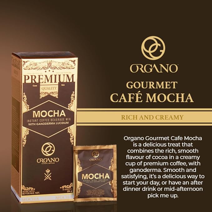 3 Boxes ORGANO Gourmet Cafe Mocha (45 Sachets)