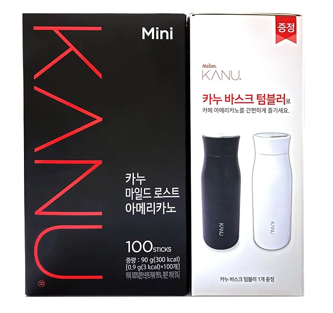 Kanu Mini Colombia Mild Roasted Instant Americano Coffee with Random Gift_0.03 oz x 100 Sticks