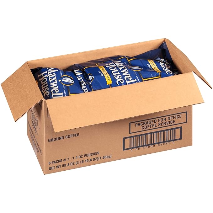 Maxwell House Special Delivery Ground Coffee Single Serve (1.4 oz Bags Pack of 42)