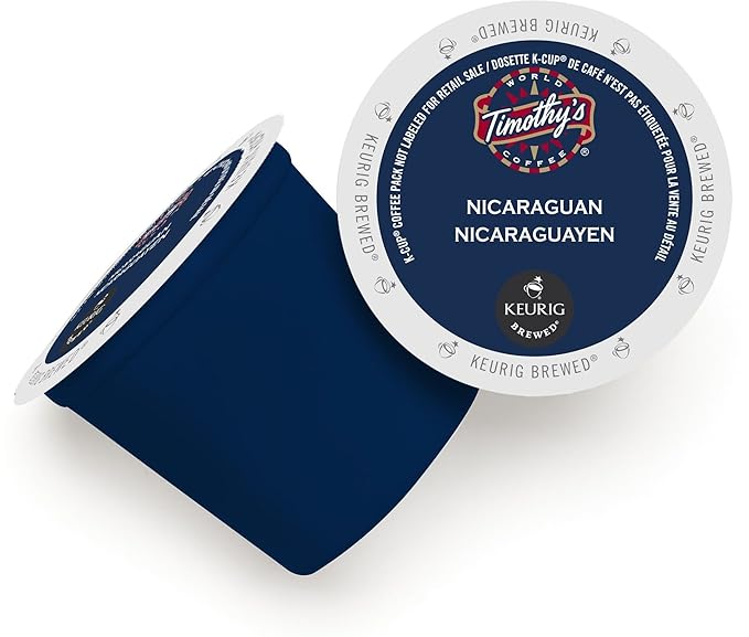 Timothy's World Coffee Nicaraguan Fair Trade K-Cup Portion Pack for Keurig K-Cup Brewers 24-Count (Pack of 2)