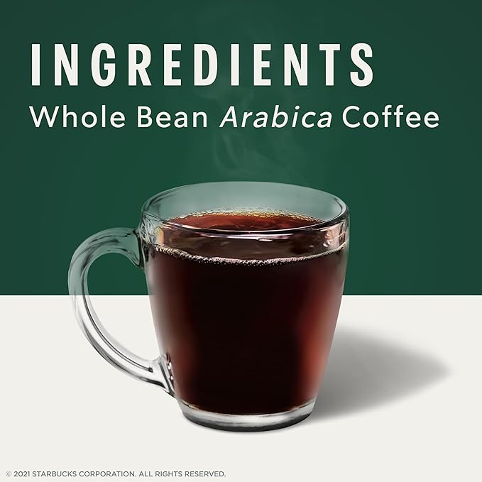 Starbucks Whole Bean CoffeeDark Roast CoffeeCaffè Verona100% Arabica1 bag (18 oz)(Pack of 2)