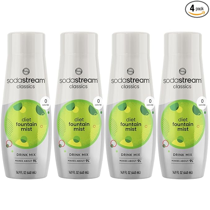 SodaStream Diet Fountain Mist 440ml 4-Pack