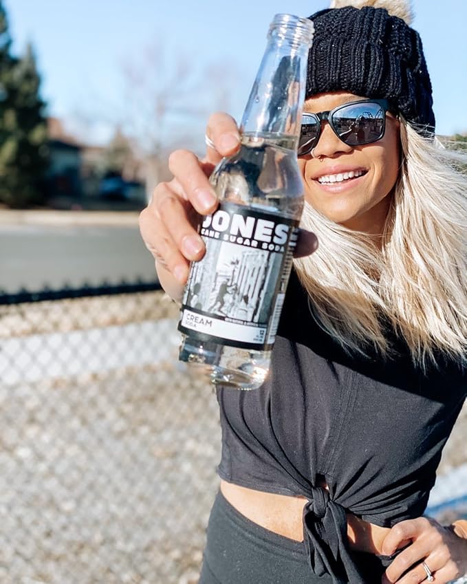 Jones Soda Co. Cream Flavor | 12-Pack | The Original Craft Soda | Made with Pure 100% Cane Sugar | Pop Beverages/Soft Drinks | 12 Oz Glass Bottles