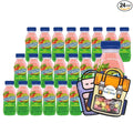 Snapple Kiwi Strawberry All Natural Juice Drink 8 fl oz Mini Plastic Bottle 24 Pack + 2 Reusable Snack Bags by KOOL8SHOP Infinite Deals