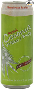 Taste Nirvana Real Coconut Water With Pulp 16.2-oz Pack of 24