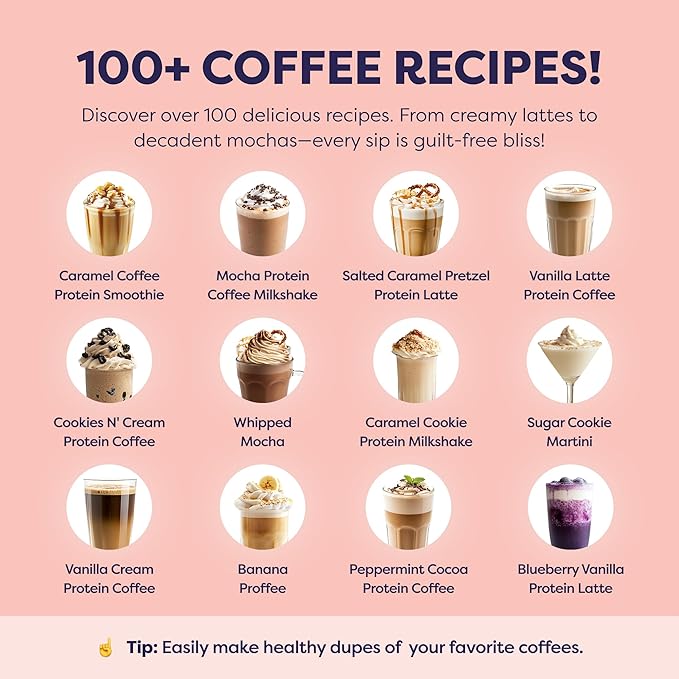 Hazelnut Protein Iced Coffee - Premium Whey Protein &amp Instant Iced Coffees - 100% Natural Cold Brew - Zero Artificial Flavors &amp Sweeteners 80 mg Caffeine Per Serving No Added Sugar 20 Servi