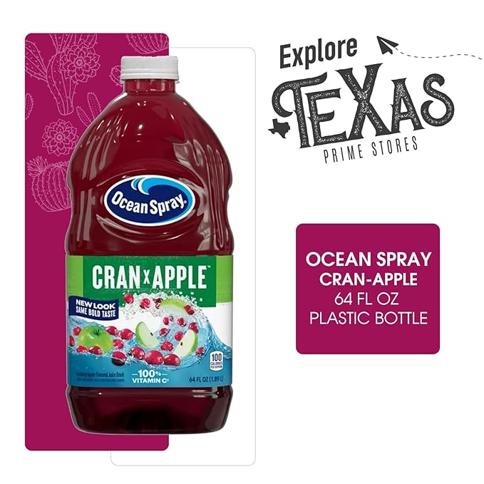 Ocean Spray 4-Pack of Cran Apple Juice Drink 64 fl oz Plastic Bottle