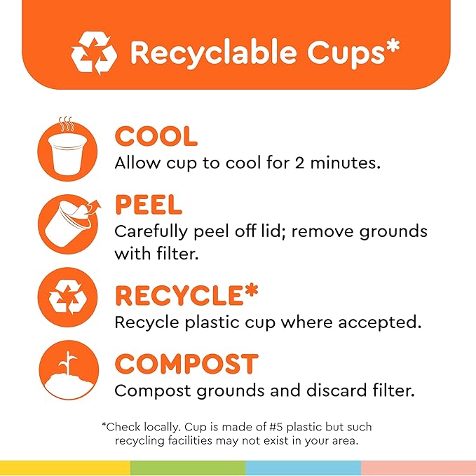 BIGGBY® Best Single Serve Coffee Recyclable Plastic Cups 80 Count Box Medium Roasted
