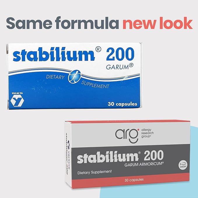 Allergy Research Group Stabillium 200 - Natural Sleep Aid for Adults Without Melatonin Nighttime Calm Support Supplement to Relax Deep Restful Sleep Support - 30 Capsules (Pack of 1)