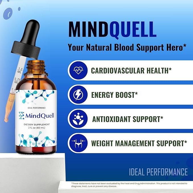 Mind Quell Drops Mind Quell Support Supplement Liquid Drops All Natural Mind Quell Drops - Maximum Strength Mind Quell Liquid Drops Overall Health Wellness MindQuell Drops Reviews (3 Pack)