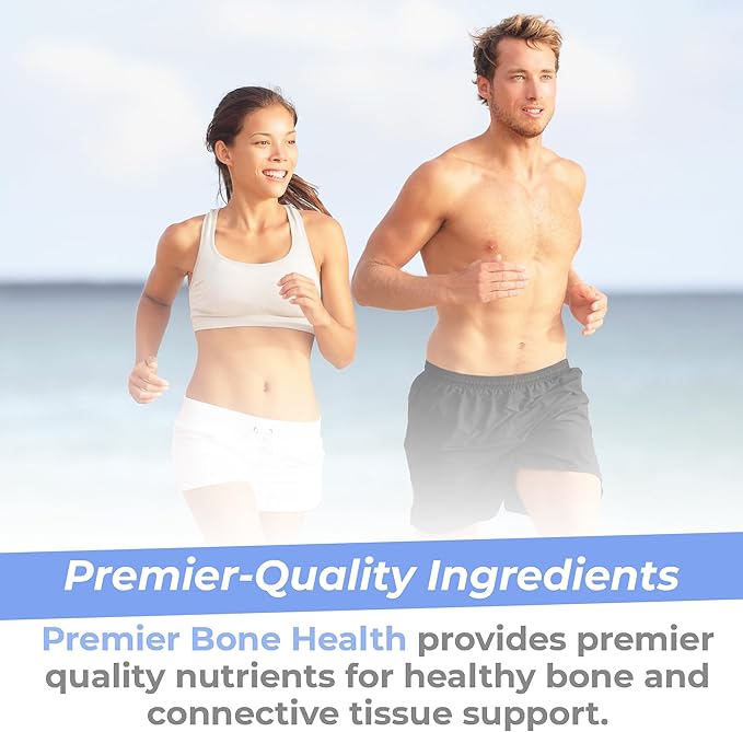 Premier Research Labs Premier Bone Health - Bone Health Vitamins Bone Strength Supplement for Women &amp Men Calcium Supplement with Vitamin K2 Healthy Bone Support - 90 Capsules