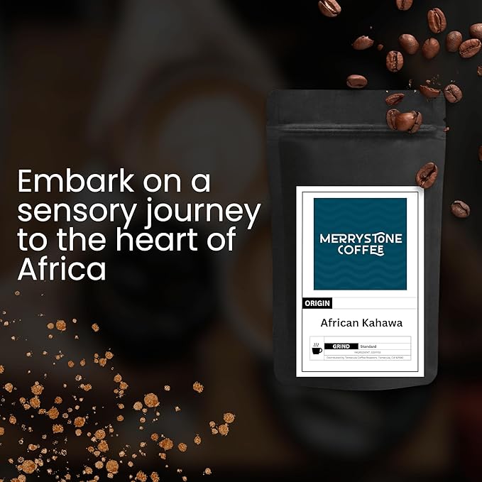 Merrystone African Kahawa Blend Medium-Light Roasted to Order Coffee 5 Lb Standard Grind