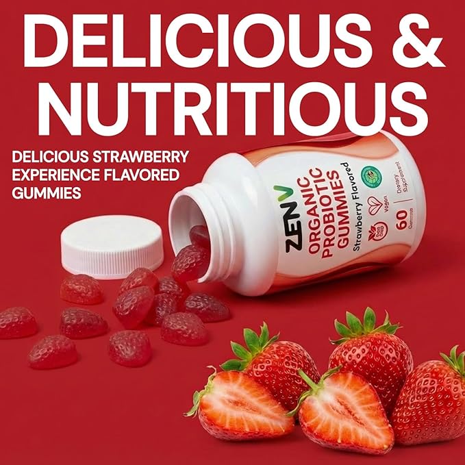 ZENV 3-in-1 Beauty from Within Supplement Bundle: Hair Skin &amp Nails Gummies Organic Apple Cider Vinegar Capsules Probiotic Gummies | 60-Day Supply for Radiant Glow &amp Gut Health
