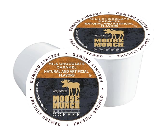 Moose Munch Single Serve Coffee (4/18 Count Boxes Milk Chocolate Caramel)