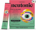 Neutonic Nootropic Focus Blend Powder | Watermelon Mint 16 Sticks | Caffeine Free Zero Sugar | Support Memory Mental Clarity Cognitive Function | Boost Focus Energy Brain Health