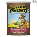 Cafe Don Pedro American Roast Naturally Low Acid Coffee Medium Roast Stone Ground Coffee Stomach Friendly Prevents Acid Reflux. 11.5 Ounce Regular Can (4 Cans)