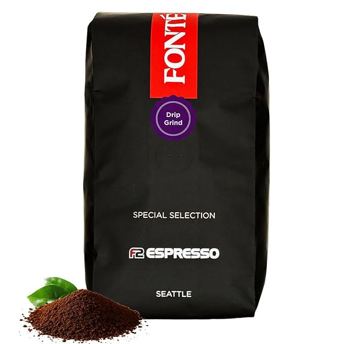 Fonte Coffee Roaster - Drip Coffee - Medium-Dark Fresh Roast - Roasted in Seattle - Single Origin - Sweet Caramel Cocoa - 12 oz - F2