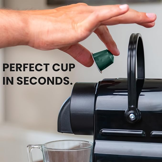 GILA Café Decaf Aluminum Coffee Capsules – Dark Roast Espresso Pods Compatible with Nespresso Original Machines – 100% Arabica Naturally Water-Processed 60 Count