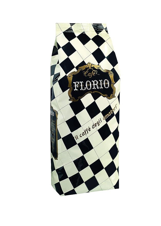 Café Florio 1kg (2.2 pounds) whole bean Medium Roast Signature Blend French Brasserie Coffee Since 1955 2.2lb bag