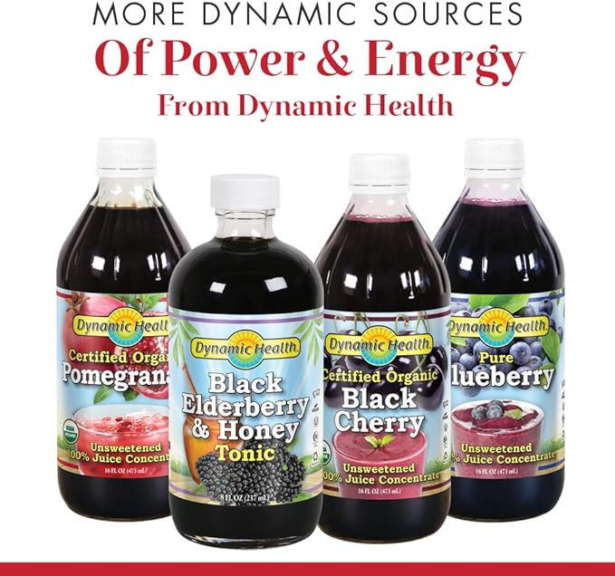 Dynamic Health Mangosteen Gold | Organic Mangosteen 100% Juice | Vegetarian No Gluten or BPA Dietary Supplement | 16oz