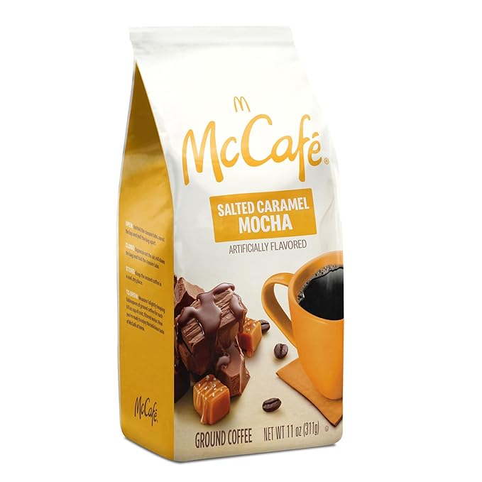 McCafe Salted Caramel Mocha Ground Coffee Flavored 11oz. Bagged