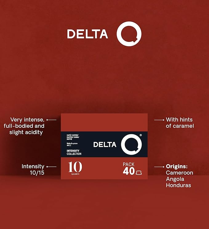 Delta Q Espresso Pods for Delta Q machines Qalidus - Intensity 10 Notes of Caramel XL Pack - 40 Capsules