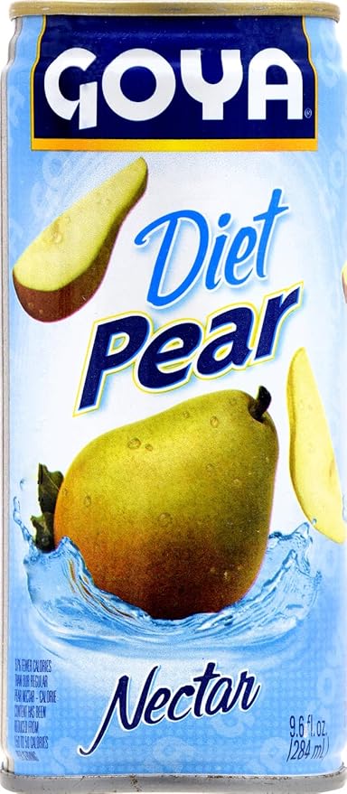 Goya Foods Diet Pear Nectar 9.6 Fl Oz (Pack of 24)