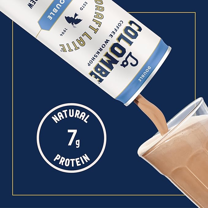 La Colombe Coffee Double Draft Latte 11 fl oz Cans (Pack of 12) Coffeehouse Quality Cold Brew Specialty Grade Coffee Beans Ready-to-Drink On-the-Go