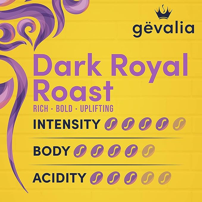 Gevalia Dark Royal Roast 3 Boxes of 12 cups.