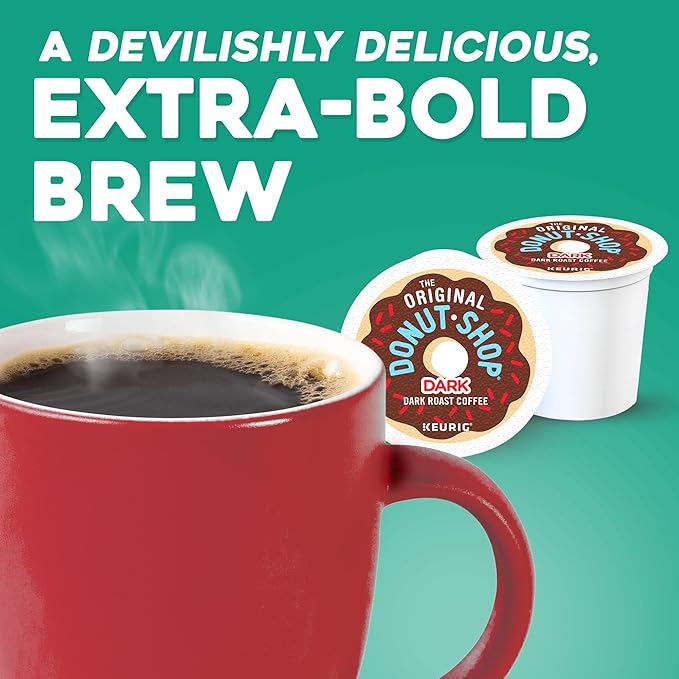 The Original Donut Shop Dark Keurig Single-Serve K-Cup Pods Dark Roast Coffee (Pack of 120)