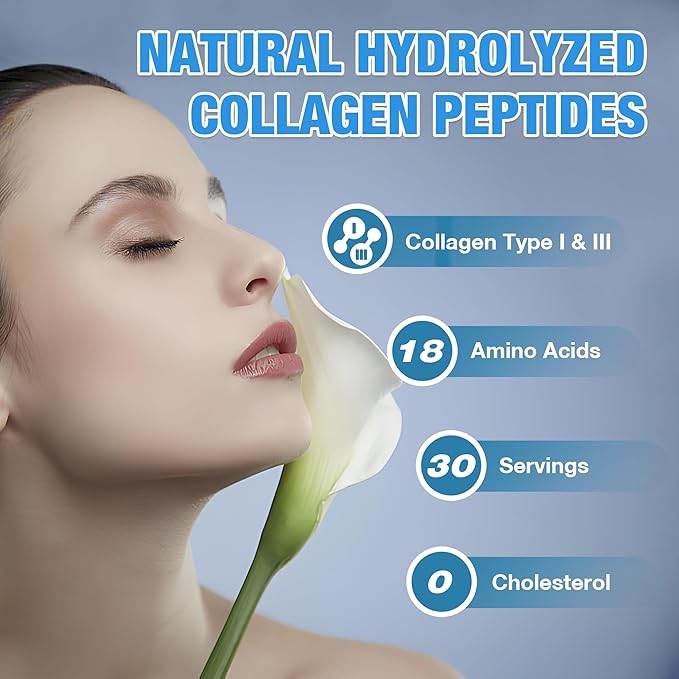Zammex Collagen Peptides Powder Unflavored 600g + 30 Sticks Travel Packets