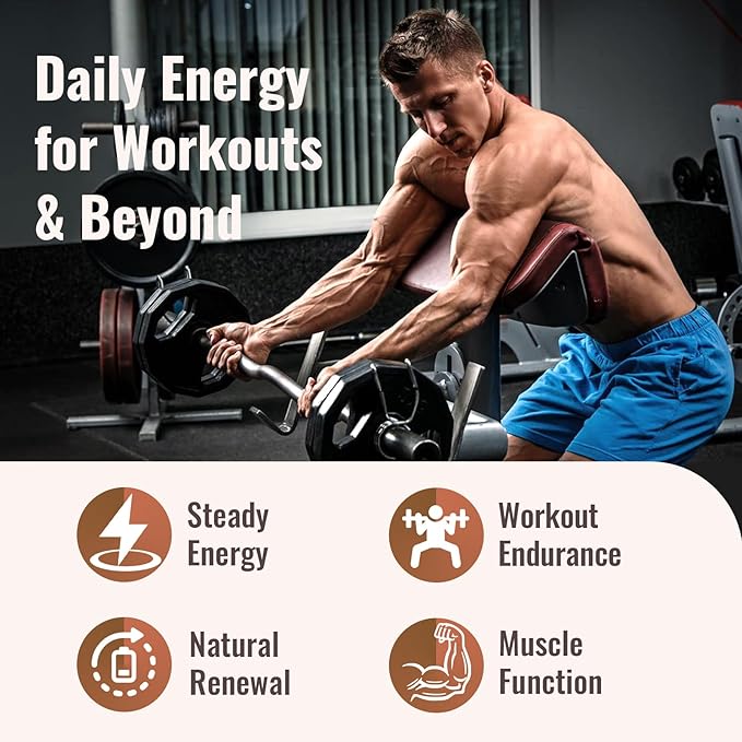 Resciency 2326 MG Mitochondrial Supplements with ATP Vitamins CoQ10 &amp PQQ More Effective Than Creatine HMB &amp Nitric Oxide Energy Endurance Strength Recovery &amp Muscle Organic 120 C